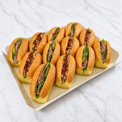 Bandeja de mini brioches de carne (12 Uds)