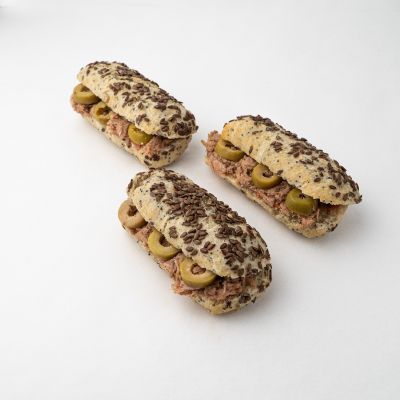 Mini Bocadillo de Cereales con Atún y Pimiento