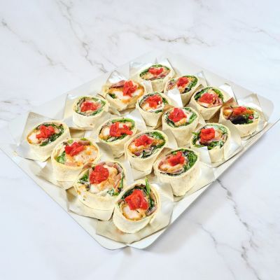 Bandeja de mini rollitos wrap club (16 uds)
