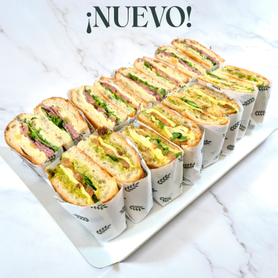 Bandeja de mini focaccias (16 uds)